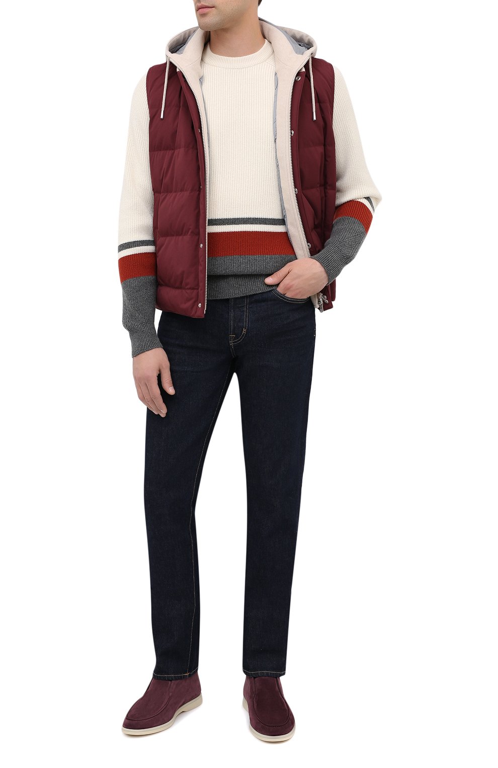 Пуховый жилет BRUNELLO CUCINELLI, арт. MM4593870G, фото 2