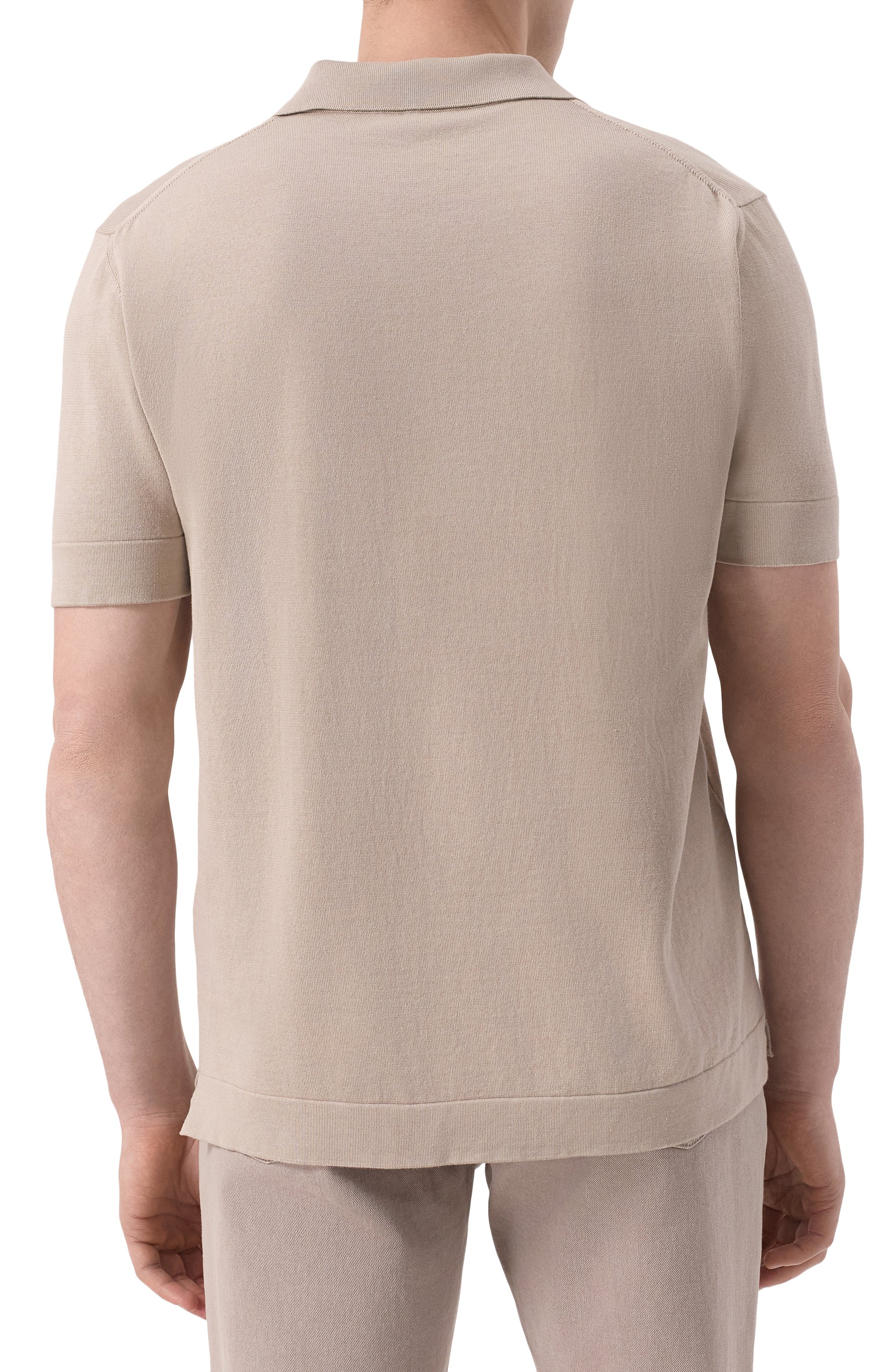 Поло из хлопка и шелка BRIONI, арт. UMKC0L/PBK02, фото 4