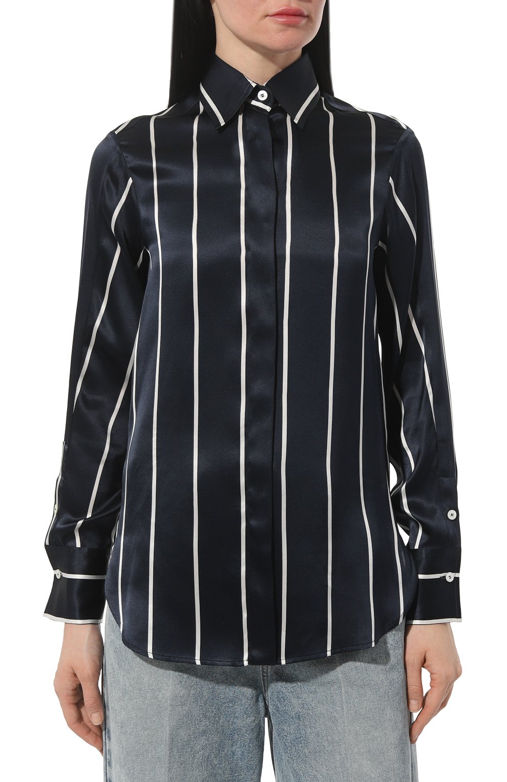 Шелковая блузка KITON, арт. D55442K0978C, фото 3