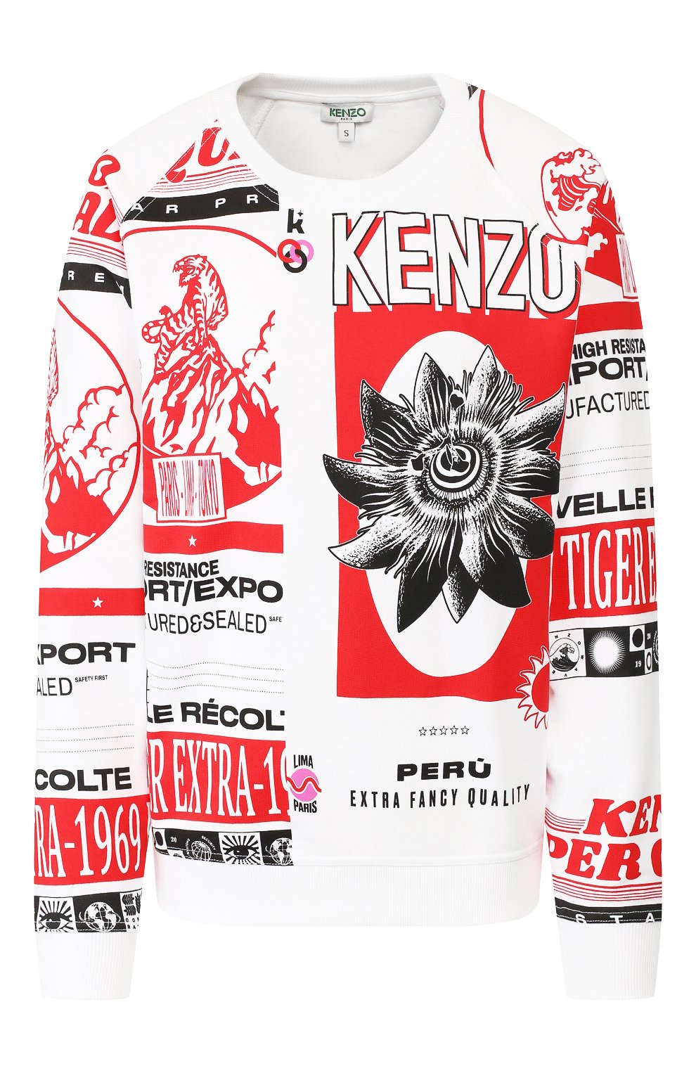 Хлопковый св итшот KENZO, арт. F962SW803962, фото 1