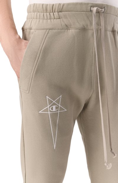 Хлопковые джоггеры rick owens x champion RICK OWENS, арт. CM01E1685/CHFE, фото 5