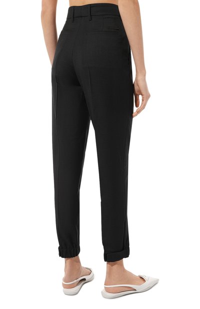 Брюки из шерсти и кашемира PRADA, арт. P226E-1UWJ-F0002-211, фото 4