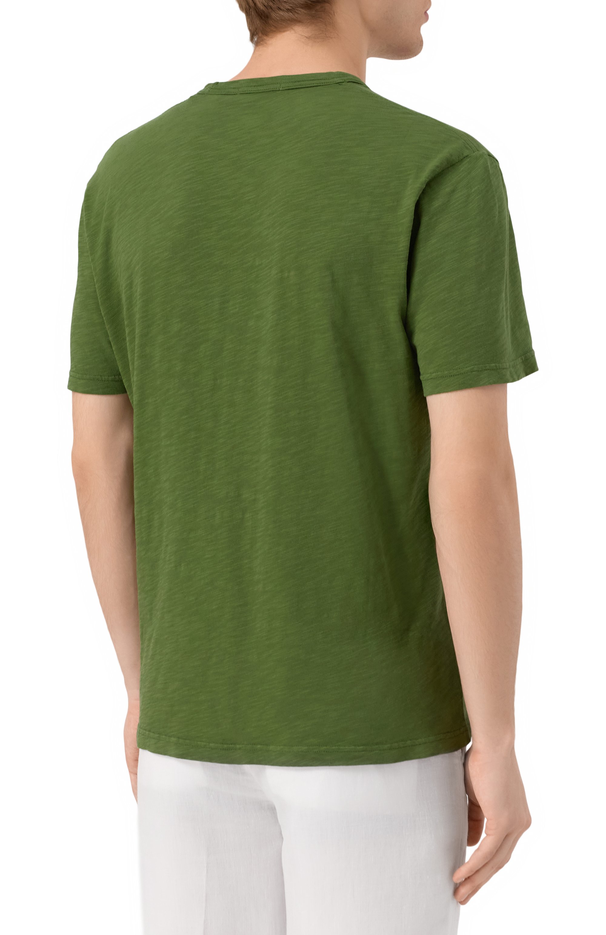 Хлопковая футболка MC2 SAINT BARTH зеленого цвета по цене 9575 руб., арт. STBM PRESIDENT/00019H, фото 4 Хлопковая футболка MC2 SAINT BARTH, арт. STBM PRESIDENT/00019H, фото 4