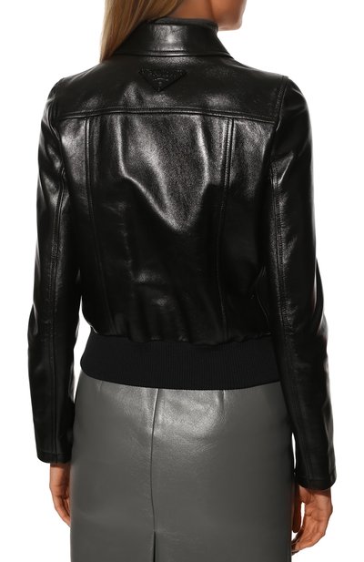 Кожаная куртка PRADA, арт. 58A099-2D03-F0002, фото 4