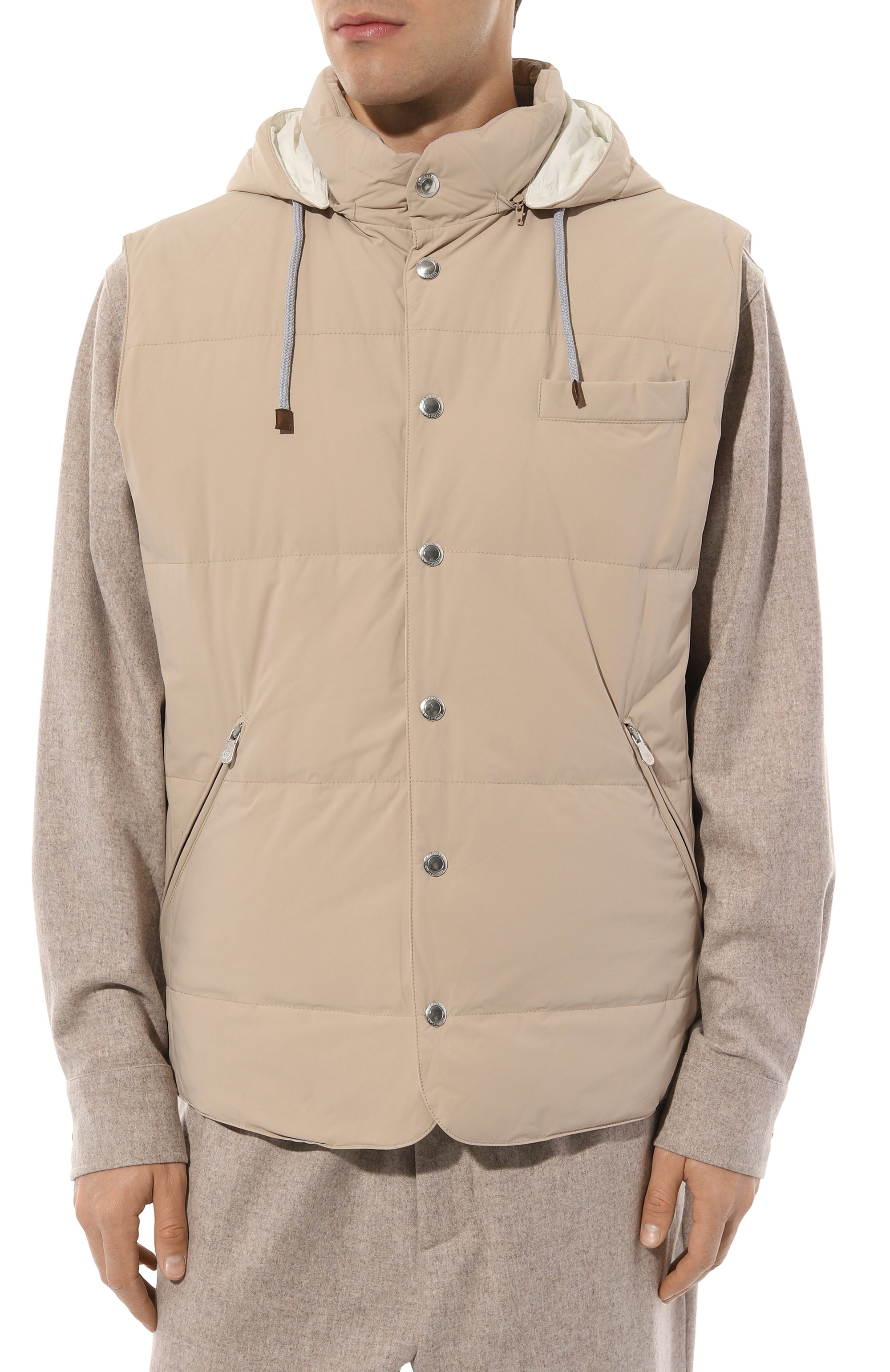 Пуховый жилет BRUNELLO CUCINELLI, арт. MM4031716, фото 3