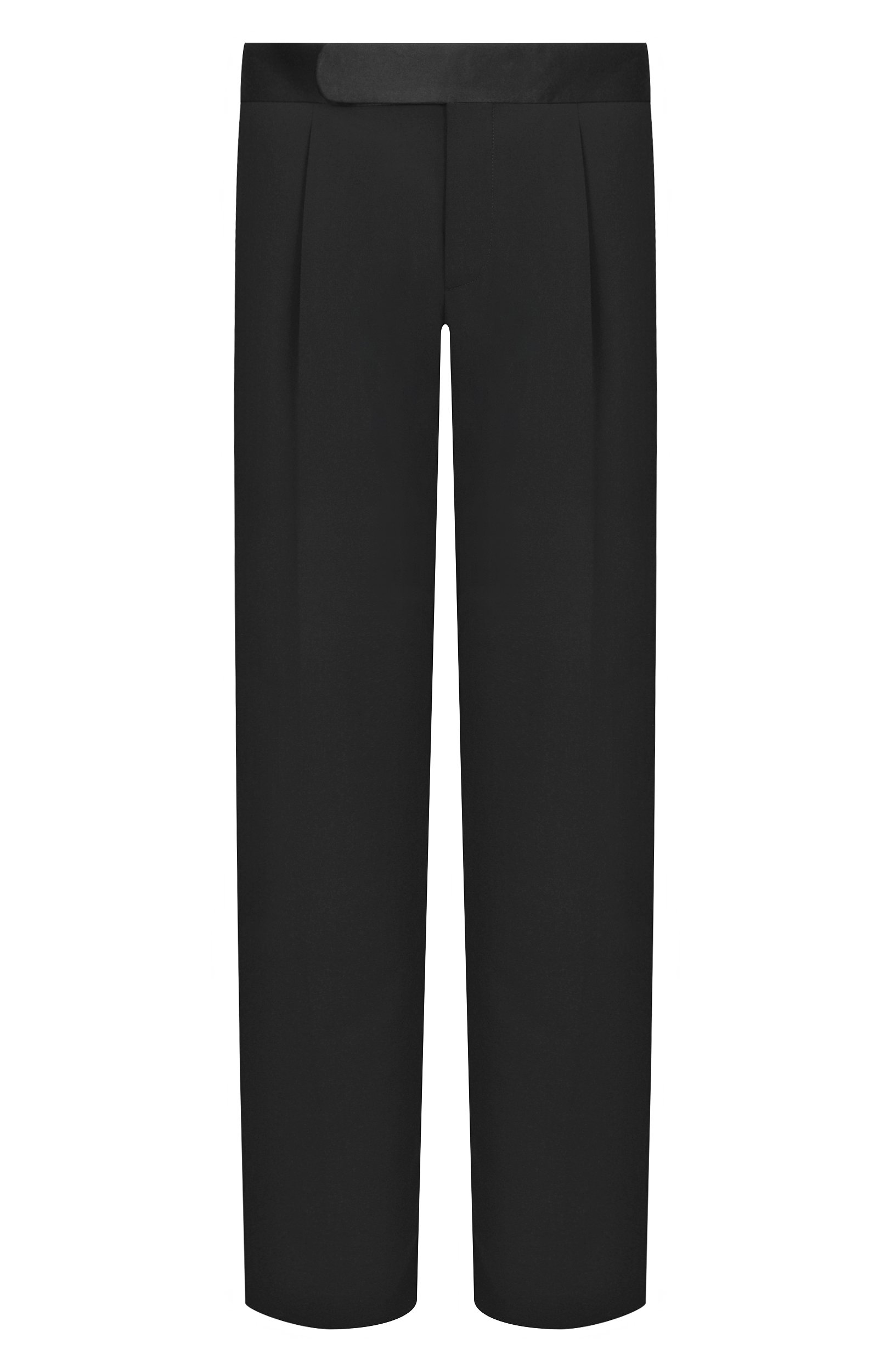 Шерстяные брюки GIORGIO ARMANI черного цвета по цене 156500 руб., арт. GM004581/TE10043, фото 1 Шерстяные брюки GIORGIO ARMANI, арт. GM004581/TE10043, фото 1