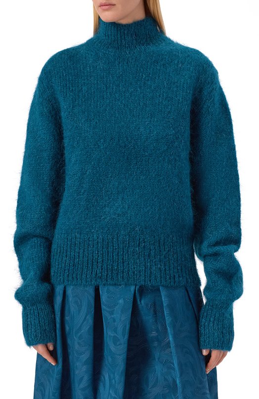 Шерстяной свитер Dries Van Noten 252-011249-2733 Синий  252-011249-2733 Фото 3