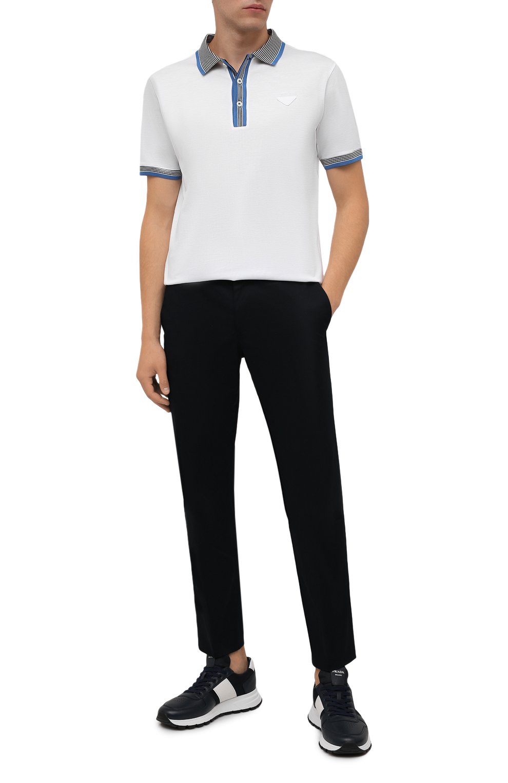 Комбинированные кроссовки prax 01 PRADA, арт. 4E3571-3L3F-F0I33-G000, фото 2