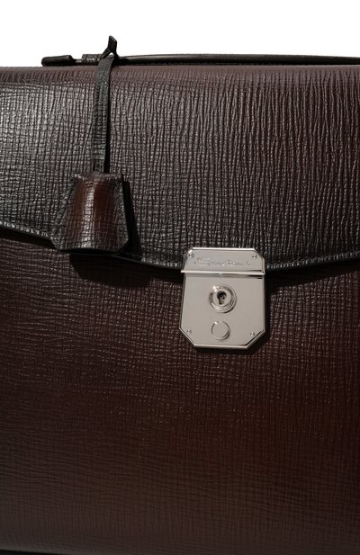 Портфель SANTONI темно-коричневого цвета по цене 207000 руб., арт. UFBBA1992F0-ATU6T53, фото 3 Портфель SANTONI, арт. UFBBA1992F0-ATU6T53, фото 3