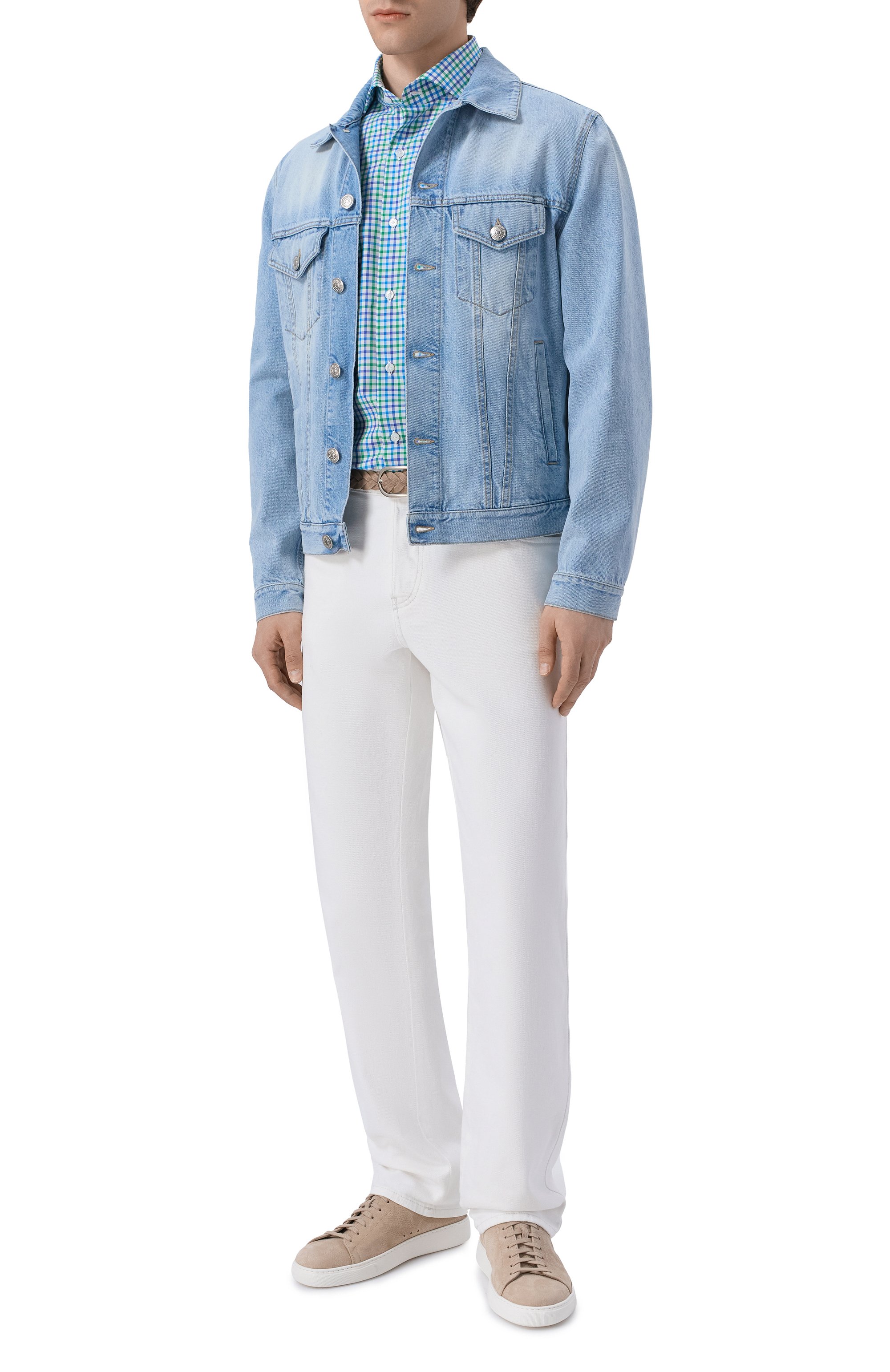 Хлопковая рубашка FINAMORE 1925 зеленого цвета по цене 44050 руб., арт. NAP0LI 1 EDUARD0 Z L/M0683, фото 2 Хлопковая рубашка FINAMORE 1925, арт. NAP0LI 1 EDUARD0 Z L/M0683, фото 2