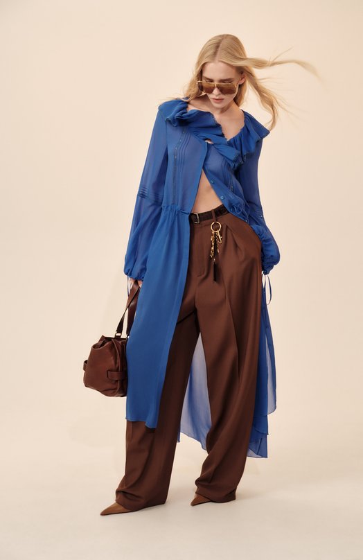 Кожаные туфли Babylone Breteuil 90 Saint Laurent 806685/AADF1 Коричневый  806685/AADF1 Фото 8