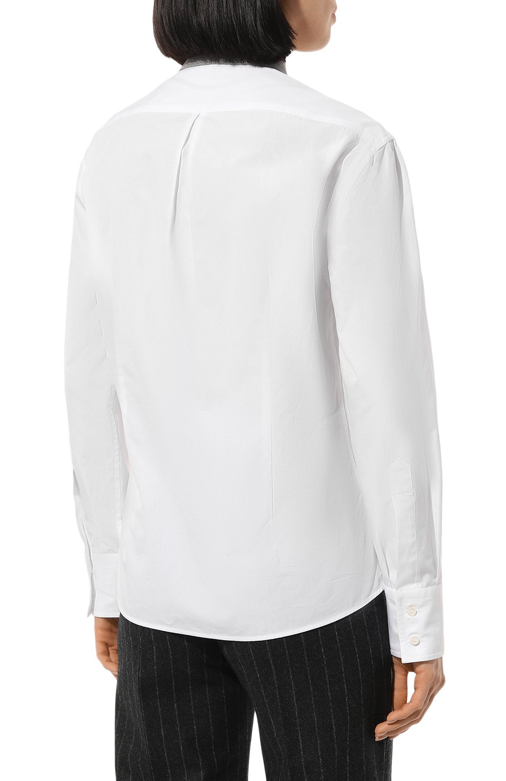 Хлопковая рубашка BRUNELLO CUCINELLI, арт. MH772NL906, фото 4