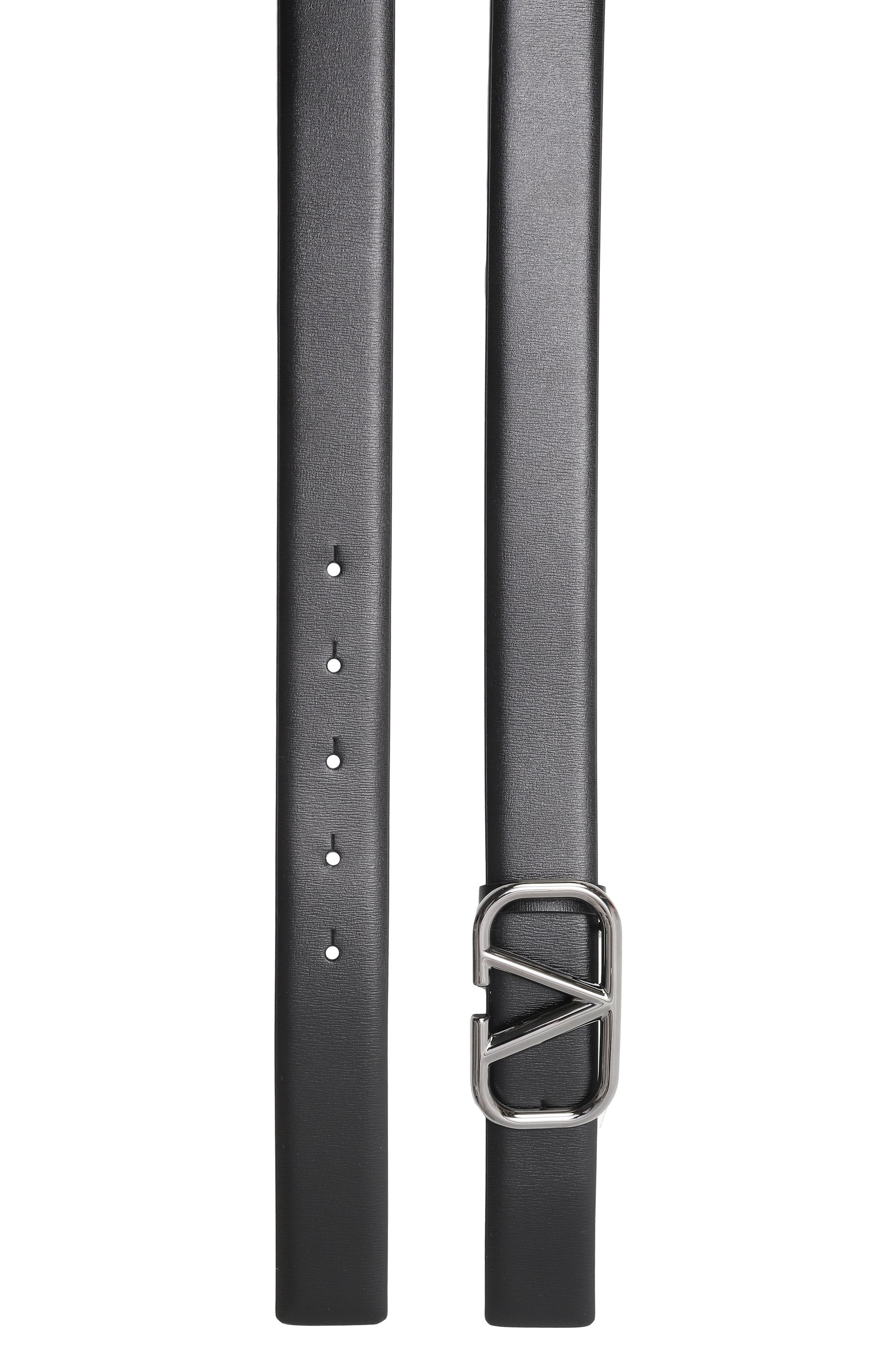 Кожаный ремень VALENTINO черного цвета по цене 48800 руб., арт. 6Y2T0Q90/AZR, фото 3 Кожаный ремень VALENTINO, арт. 6Y2T0Q90/AZR, фото 3