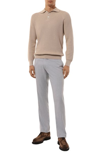 Хлопковое поло BRUNELLO CUCINELLI бежевого цвета по цене 169000 руб., арт. M29400105, фото 2 Хлопковое поло BRUNELLO CUCINELLI, арт. M29400105, фото 2