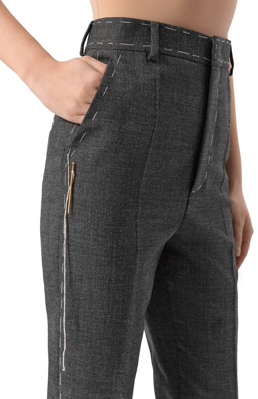 Шерстяные брюки Moschino A0304/5417 Серый  A0304/5417 Фото 5