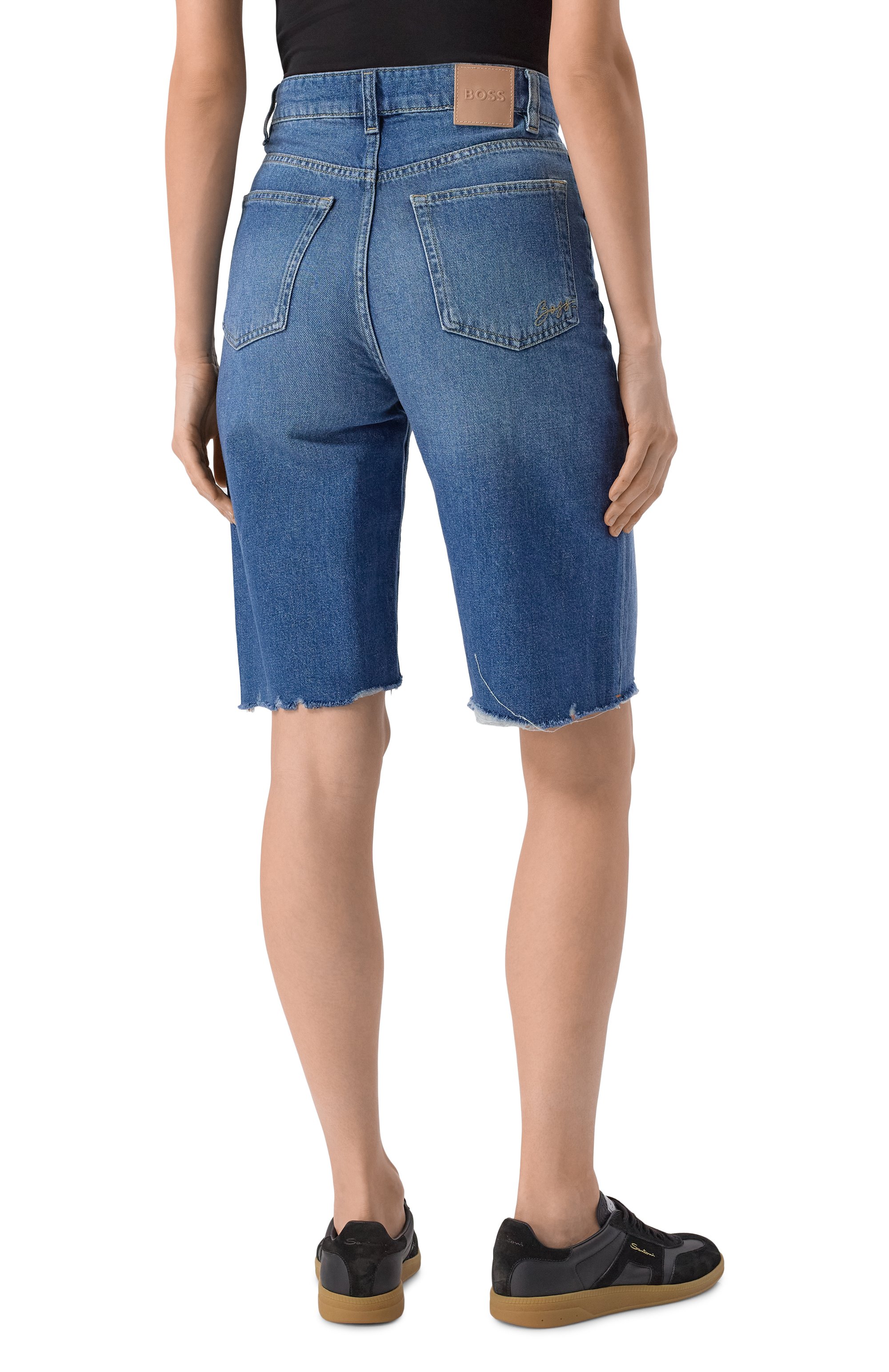 Джинсовые шорты BOSS ORANGE, арт. 50534213, фото 4