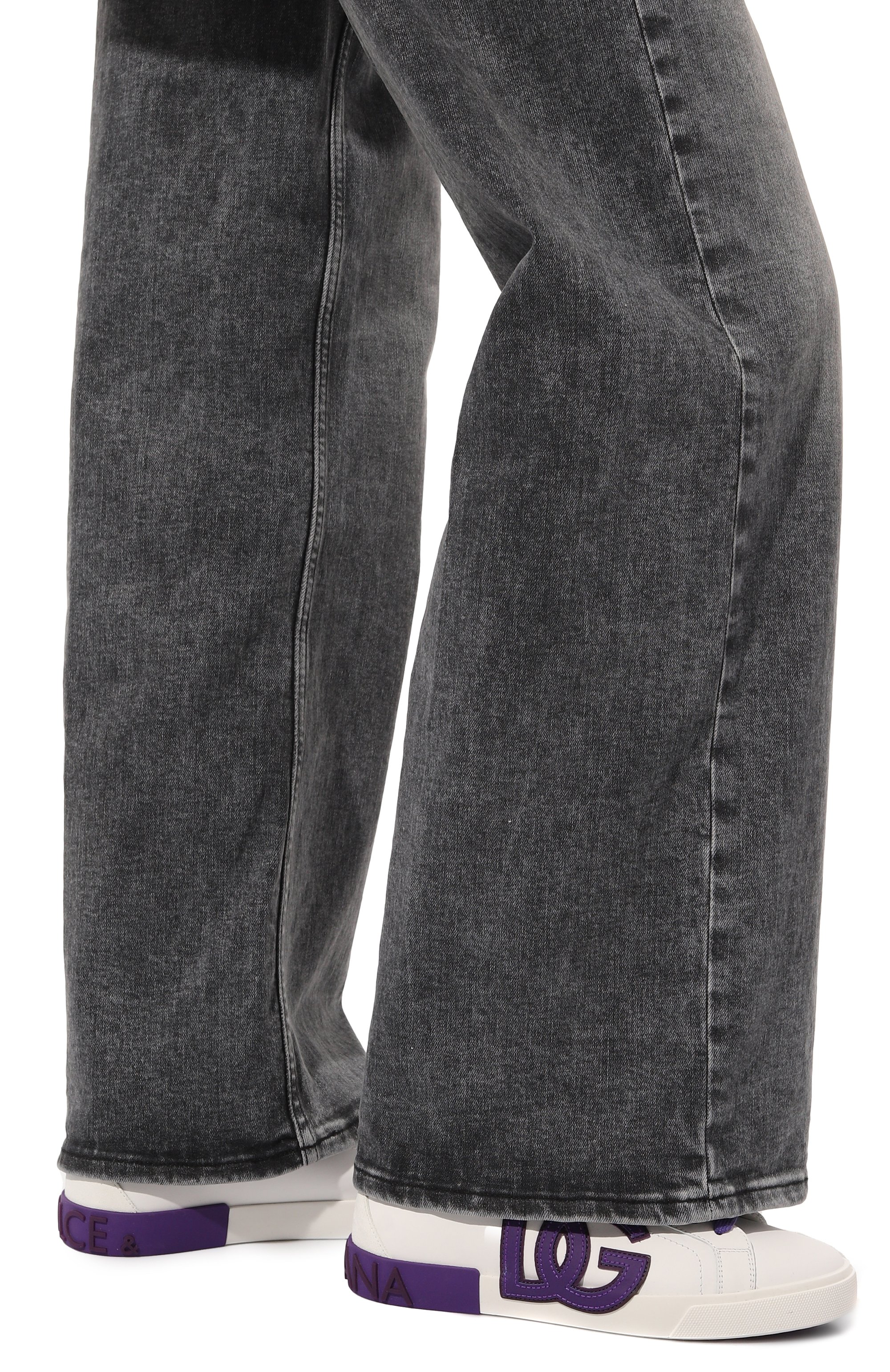 Кожаные кеды portofino vintage DOLCE & GABBANA, арт. CK2203/AR028, фото 3