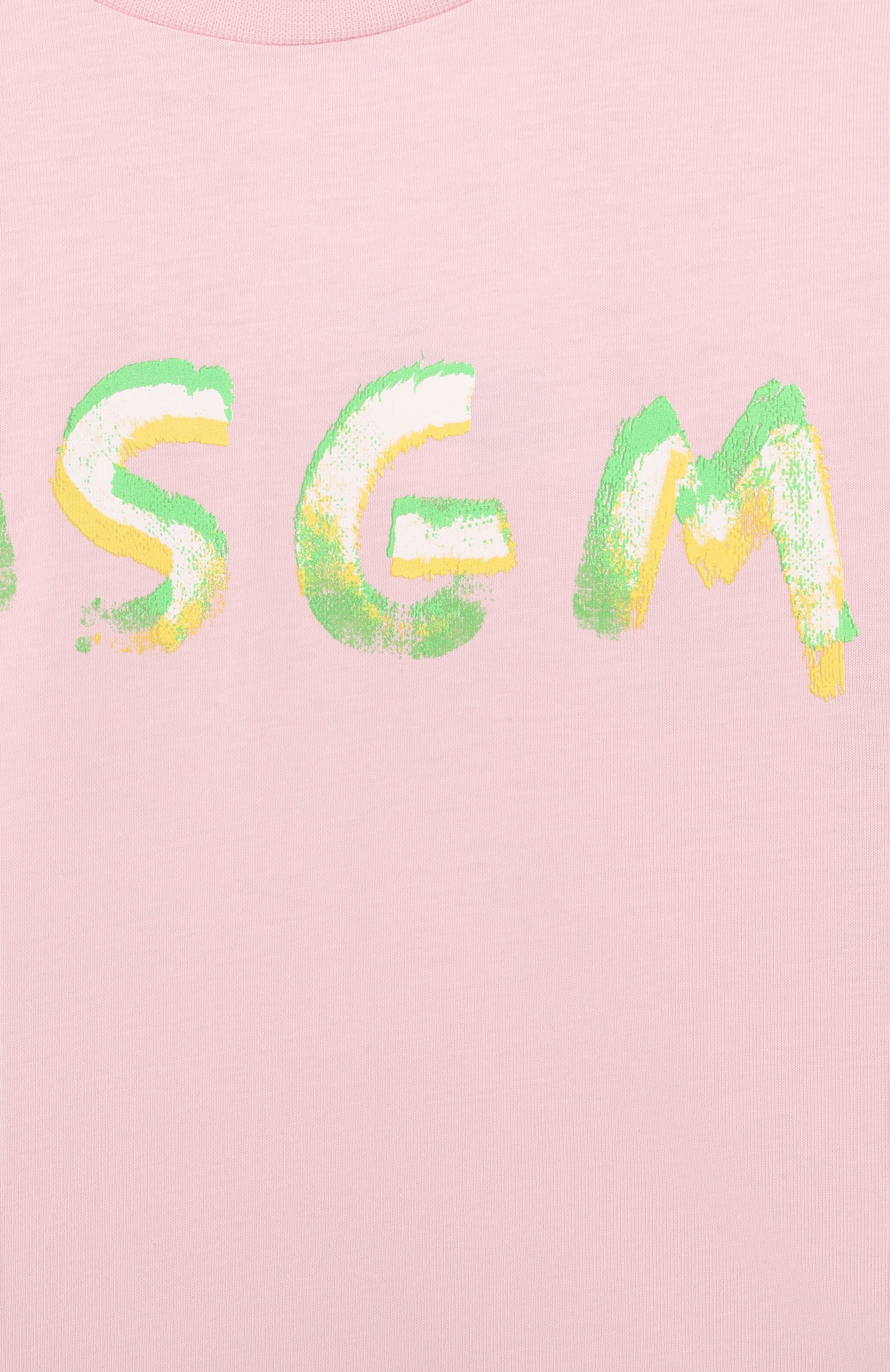 Хлопковая футболка MSGM KIDS, арт. S6MSJGTH002, фото 3