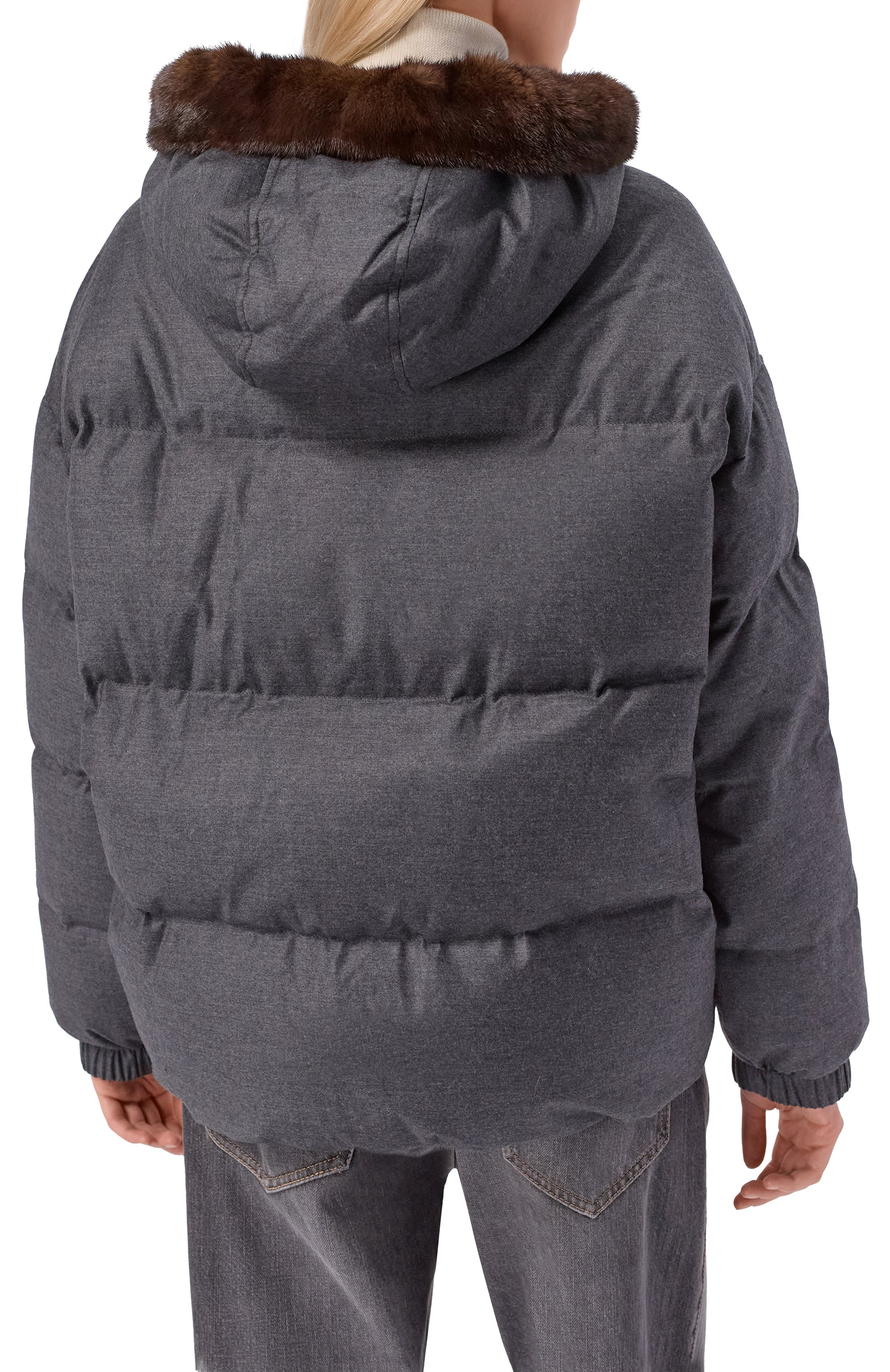 Пуховик с отделкой из норки YVES SALOMON, арт. V05966/W02W, фото 4