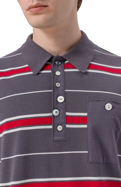 Хлопковое поло UNDERCOVER темно-серого цвета по цене 65900 руб., арт. UC1F4804-2, фото 5 Хлопковое поло UNDERCOVER, арт. UC1F4804-2, фото 5