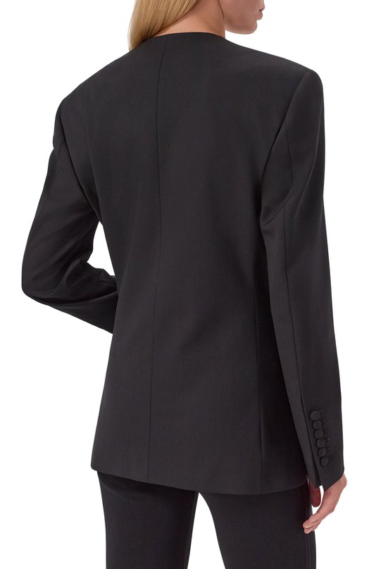 Шерстяной жакет Jacob Lee WWB2058AW25B Чёрный  WWB2058AW25B Фото 4