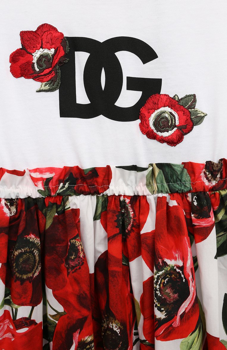 Хлопковое платье DOLCE & GABBANA, арт. L5JD8A/G7M2A/8-14, фото 1
