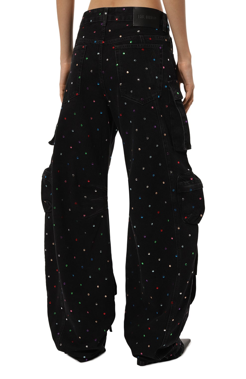 Джинсы-карго THE ATTICO черного цвета по цене 175500 руб., арт. 247WCP84, фото 4 Джинсы-карго THE ATTICO, арт. 247WCP84, фото 4