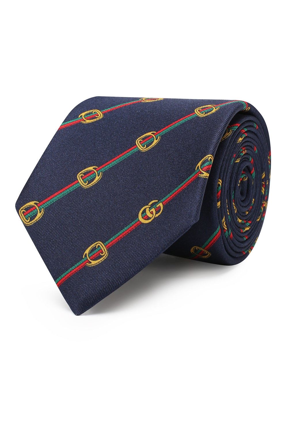 Шелковый галстук GUCCI синего цвета по цене 12850 руб., арт. 561990/4E001, фото 1 Шелковый галстук GUCCI, арт. 561990/4E001, фото 1