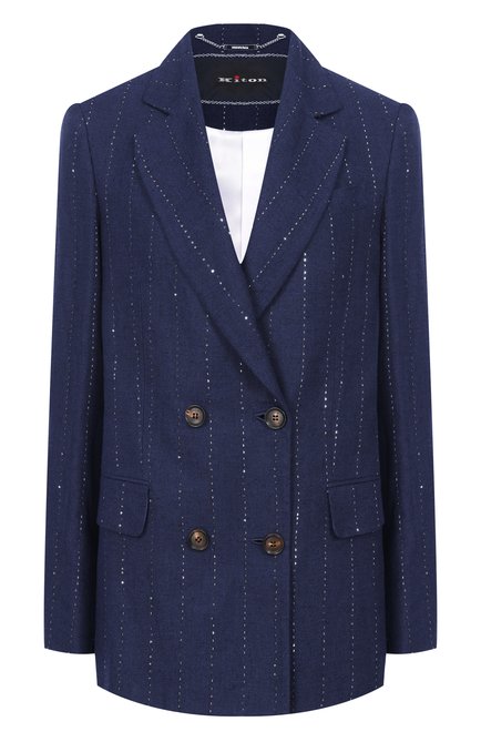 Женский жакет изо льна и шерсти KITON, арт. D60510K0940G