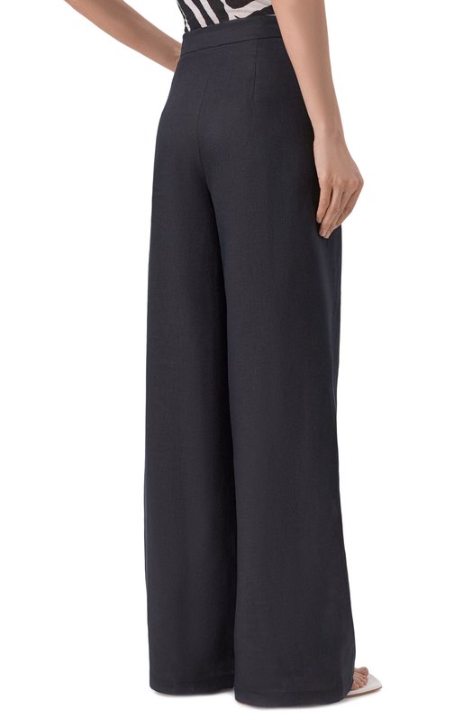 Льняные брюки Max Mara Studio MSTTAPI0CA Чёрный  MSTTAPI0CA Фото 4