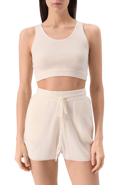 Кашемировый топ EDOMO кремового цвета по цене 22900 руб., арт. T002004FW2324, фото 3 Кашемировый топ EDOMO, арт. T002004FW2324, фото 3