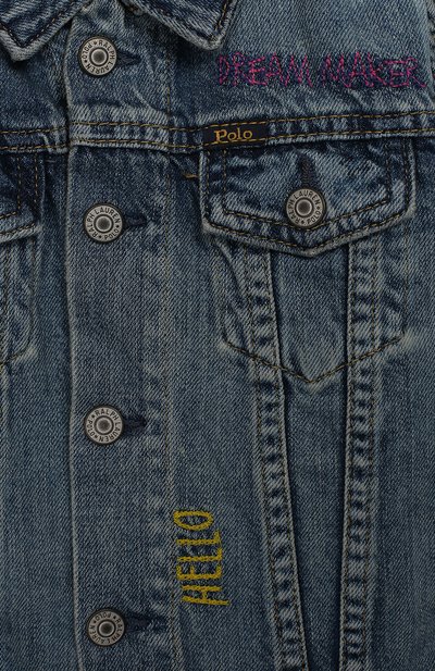 Джинсовая куртка POLO RALPH LAUREN голубого цвета по цене 17500 руб., арт. 312783770, фото 3 Джинсовая куртка POLO RALPH LAUREN, арт. 312783770, фото 3