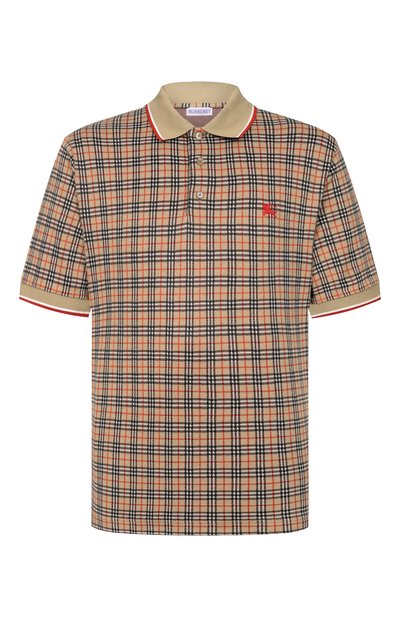 Мужское поло из вискозы и хлопка BURBERRY, арт. 8119561