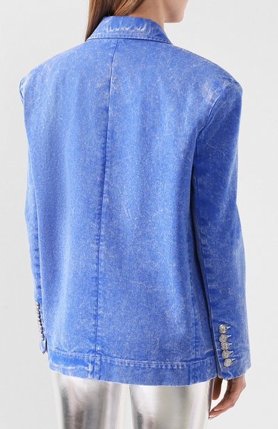 Хлопковый жакет/джинсовый BALMAIN, арт. TF07136/D027, фото 4