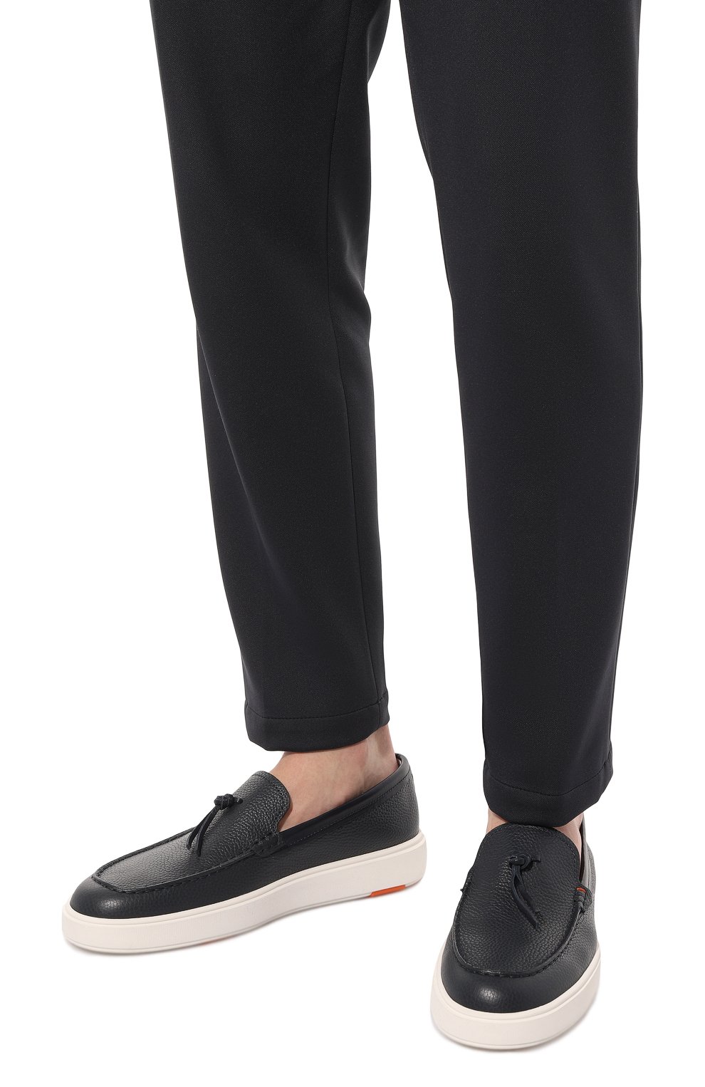 Кожаные лоферы SANTONI, арт. MBCD21439BARCSB4I48, фото 3