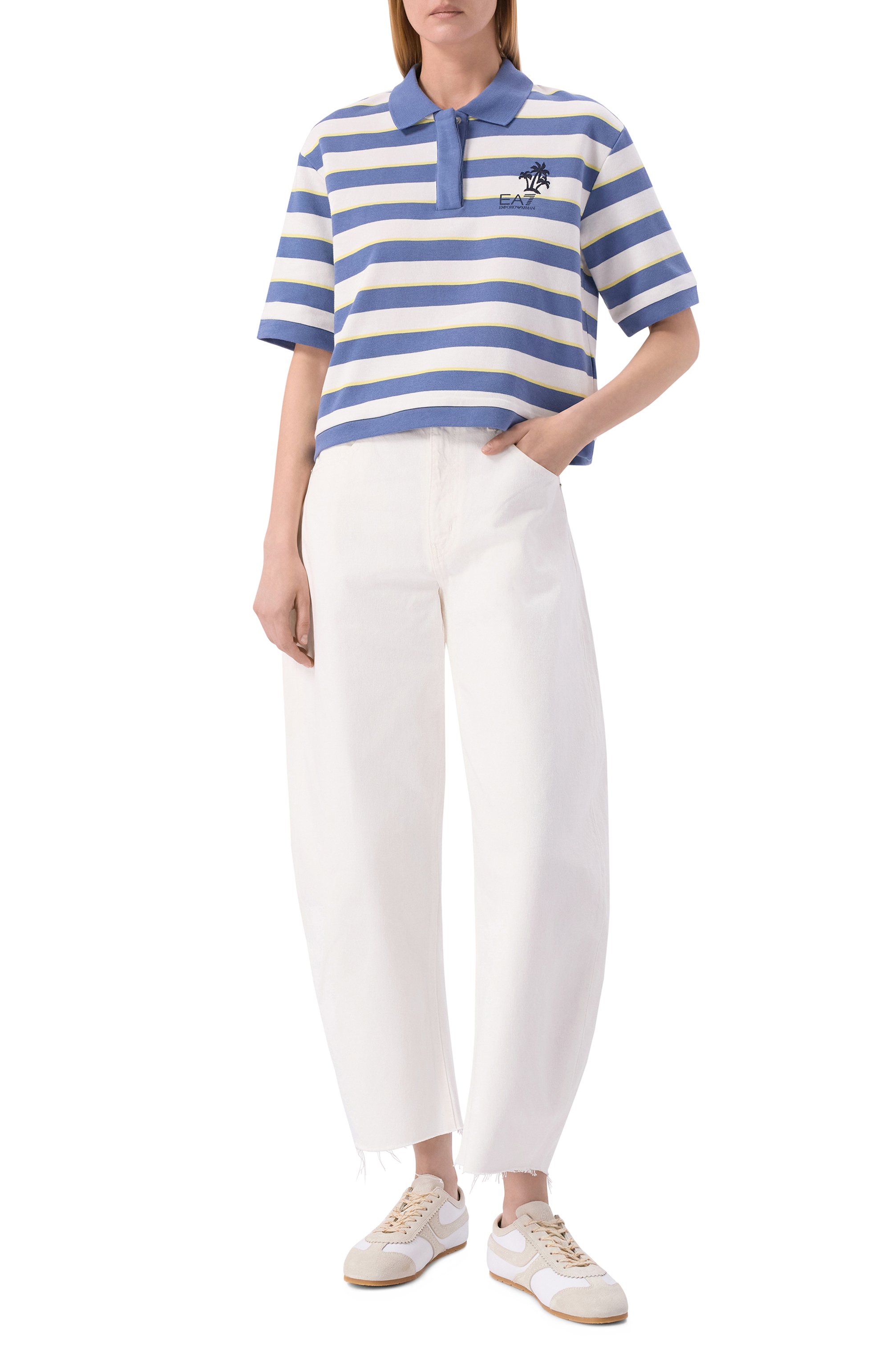 Хлопковое поло EA7, арт. 7W001023/AF20777, фото 2