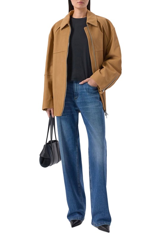 Хлопковая футболка Frame Denim WP26JTE003/THE BABY TEE Чёрный  WP26JTE003/THE BABY TEE Фото 2