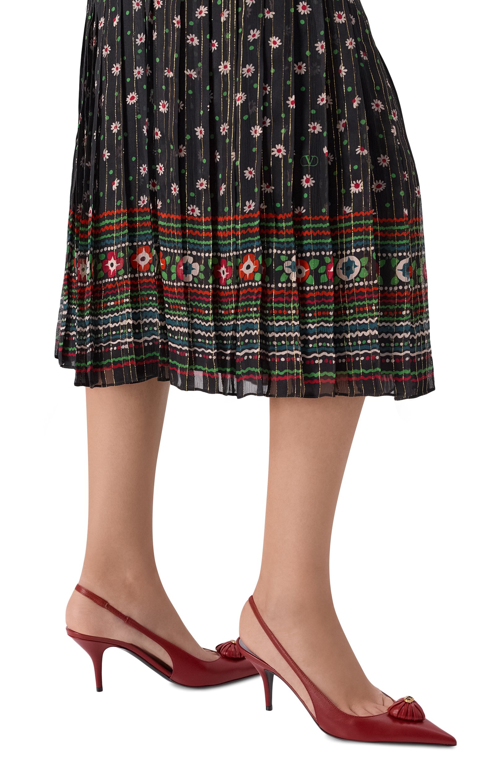 Кожаные туфли coeur royal 75 VALENTINO бордового цвета по цене 125500 руб., арт. 9W2S0QD6/DMD, фото 2 Кожаные туфли coeur royal 75 VALENTINO, арт. 9W2S0QD6/DMD, фото 2