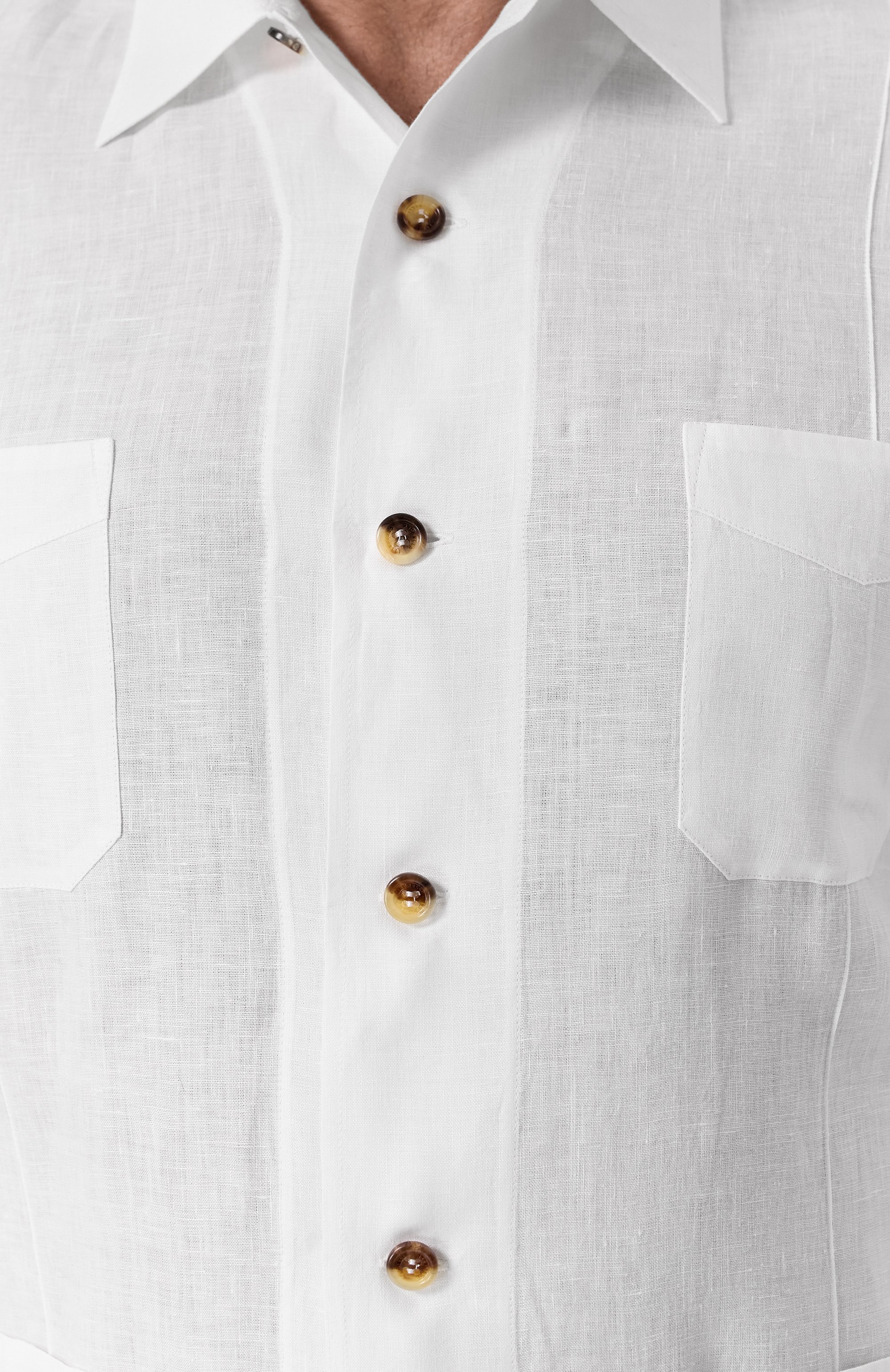 Льняная рубашка BRUNELLO CUCINELLI, арт. MM6840648, фото 5