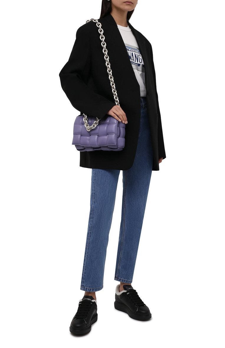 Кожаные кеды oversized ALEXANDER MCQUEEN, арт. 609650/WHVJX, фото 1