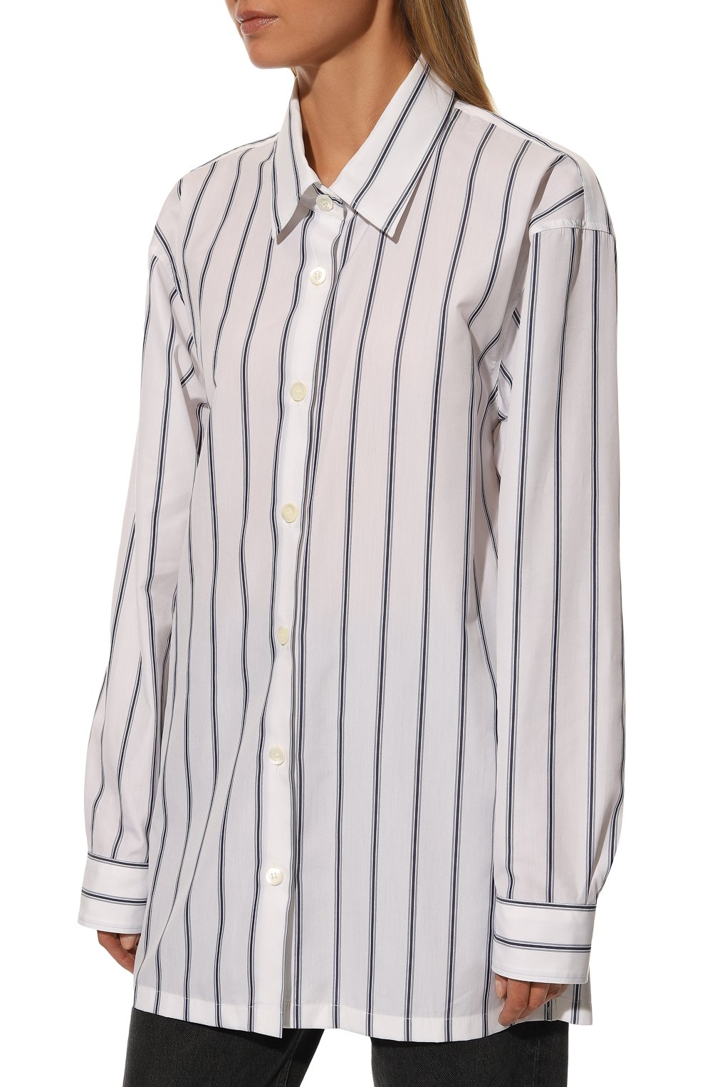 Рубашка DRIES VAN NOTEN белого цвета по цене 59950 руб., арт. 222-030793-5344, фото 3 Рубашка DRIES VAN NOTEN, арт. 222-030793-5344, фото 3