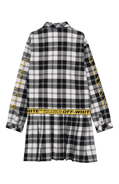 Хлопковое платье-рубашка OFF-WHITE, арт. 0GDB06HF25FAB001/12+