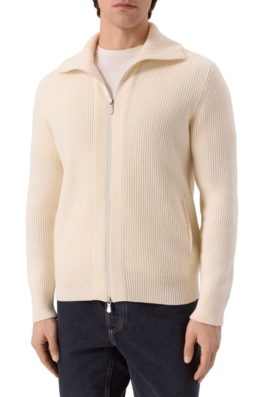 Шерстяной кардиган Gran Sasso 23112/25075 Кремовый  23112/25075 Фото 3