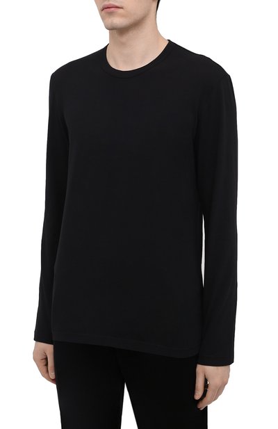 Хлопковый лонгслив JAMES PERSE черного цвета по цене 19200 руб., арт. MLJ3351, фото 3 Хлопковый лонгслив JAMES PERSE, арт. MLJ3351, фото 3
