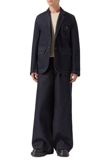 Джинсовая куртка UMA WANG темно-синего цвета по цене 88800 руб., арт. UM6532, фото 2 Джинсовая куртка UMA WANG, арт. UM6532, фото 2