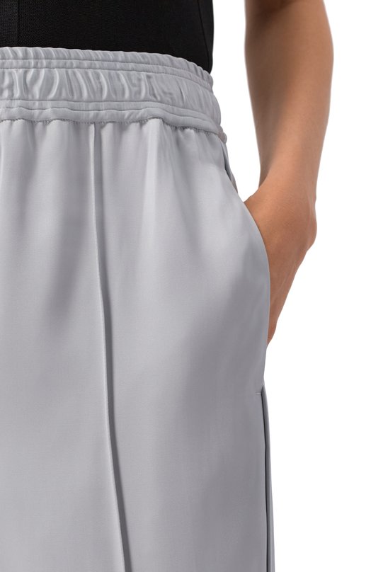 Атласные брюки Jil Sander J03KA0309/J65327 Голубой  J03KA0309/J65327 Фото 5