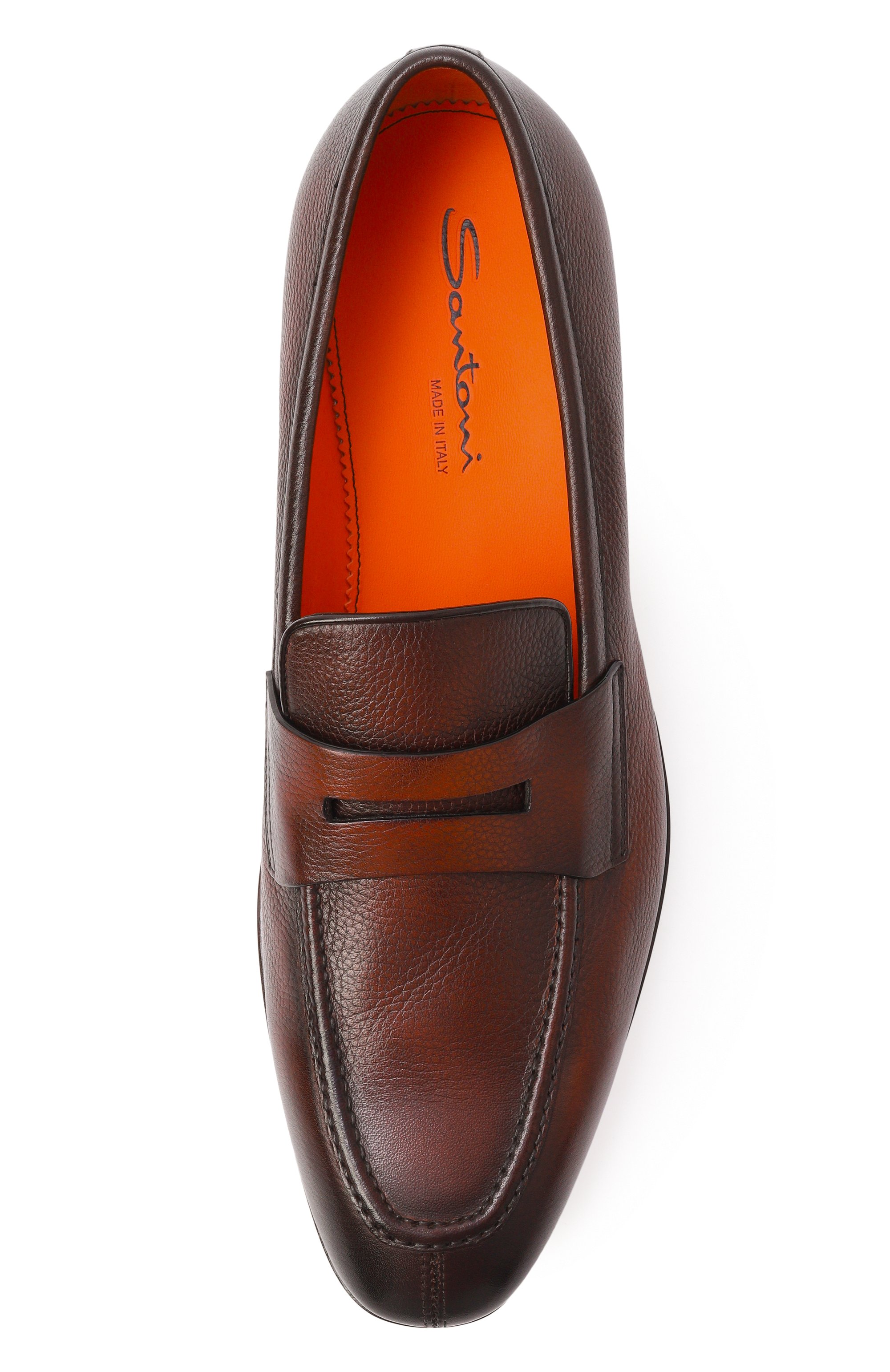 Кожаные пенни-лоферы adrian SANTONI, арт. MCAG19314JJ6GHAS, фото 5