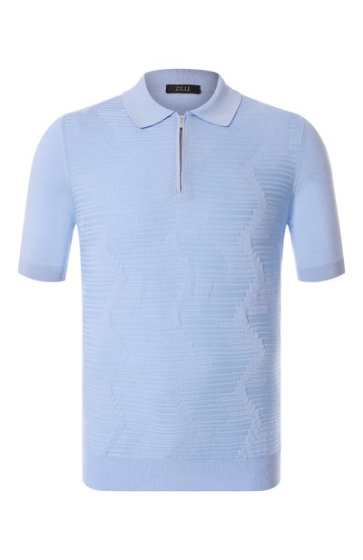 Мужская поло из шелка и хлопка ZILLI, арт. KZP002M0142VTNW00
