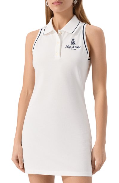 Хлопковое платье SPORTY AND RICH, арт. DR007602231WH01, фото 3