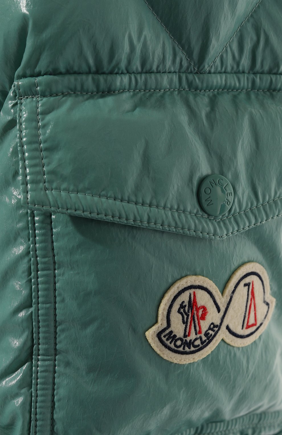 Пуховик maya 70 MONCLER светло-зеленого цвета по цене 154500 руб., арт. 1A001-53-5969T, фото 5 Пуховик maya 70 MONCLER, арт. 1A001-53-5969T, фото 5